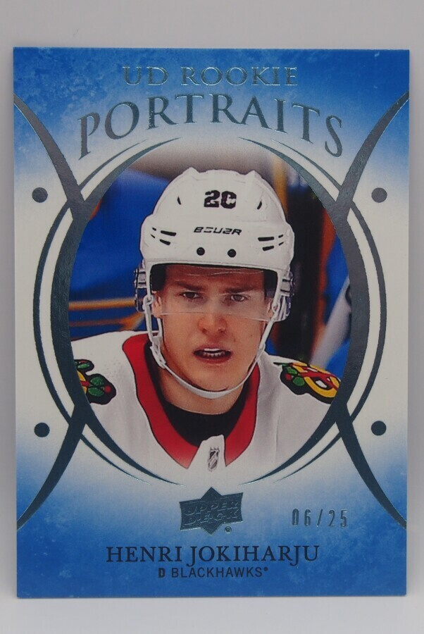 2018-19 Upper deck Platinum portraits Henri Jokiharju /25
