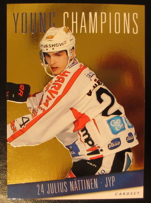 Julius Nättinen /999 Young Champions Cardset 2016-17