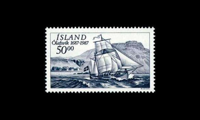 Islanti 663 ** Ólafsvik 300 v (1987)