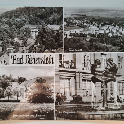 Kulkenut kortti Bad Liebenstein Saksa