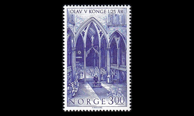 Norja 869 ** Olav V 25v hallitsijana (1982)