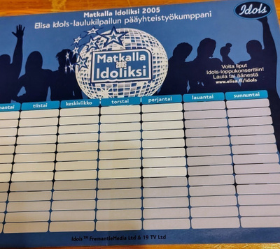 Idols lukujärjestys