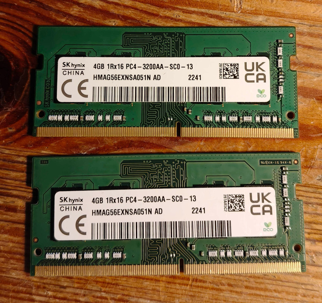 8GB DDR4 SODIMM (2x 4GB)