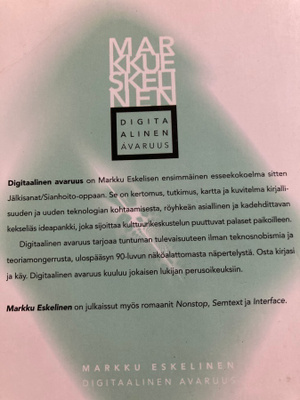 MARKKU ESKELINEN: DIGITAALINEN AVARUUS