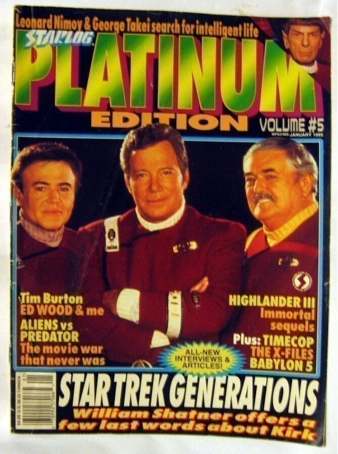 Starlog Platinum Edition Volume #5 January 1995 Lehti
