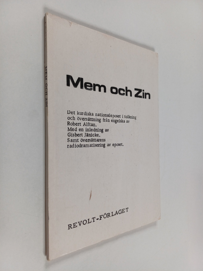 Mem och Zin : det kurdiska nationaleposet