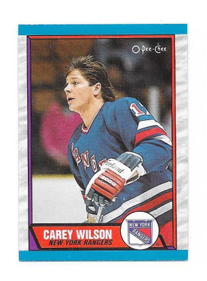 1989-90 OPC #66 Carey Wilson New York Rangers ex HIFK