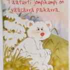 "Sinä siellä  minä täällä." KULKEMATON POSTIKORTTI - pikkukuva 1