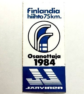 Finlandia hiihto 75 km tarra 1984