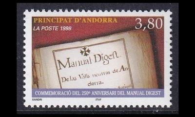 Andorra Fr 532 ** Manual Digest -julkaisu 250v (1998)