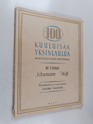100 kuuluisaa yksinlaulua keskiäänelle pianon säestyksell...