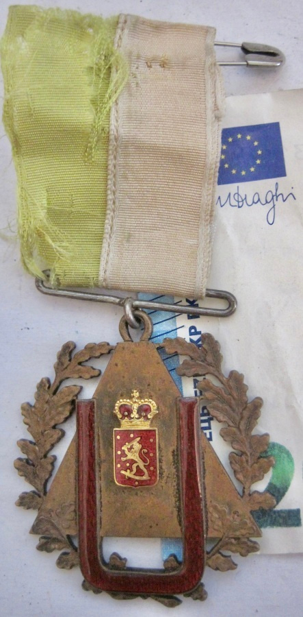 VANHA Palkinto Mitali Suuriruhtinaskunta Vaakuna 1908 UPEA