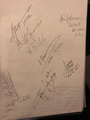 Yleisurheilijoiden nimikirjoituksia (Maailmankisat 1988)