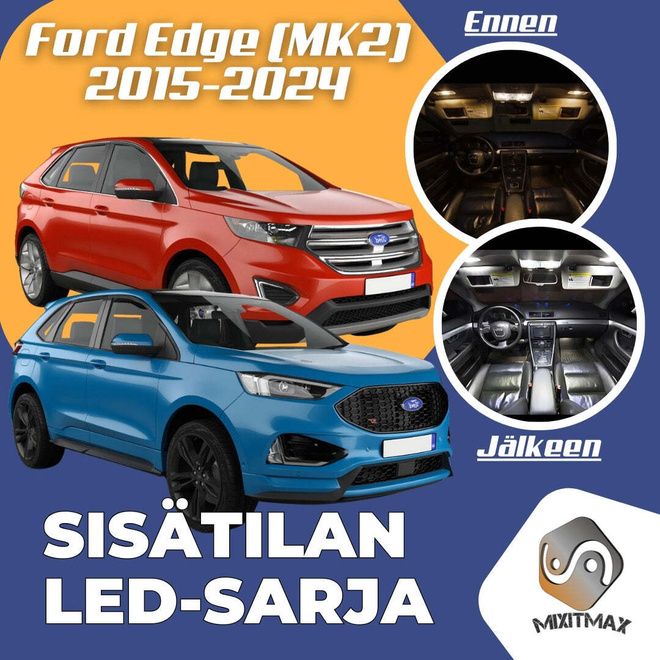 Ford Edge (MK2) Sisätilan LED-sarja 5-osainen