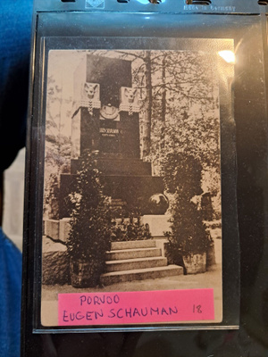 Porvoo, Eugen Schauman,  kulkematon vanha kortti.