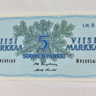 5 mk 1963 Litt B U-sarja PAKKASILEÄ - pikkukuva 1