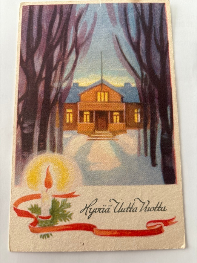 Postikortti 1940-luvulta Hyvää Uutta Vuotta!