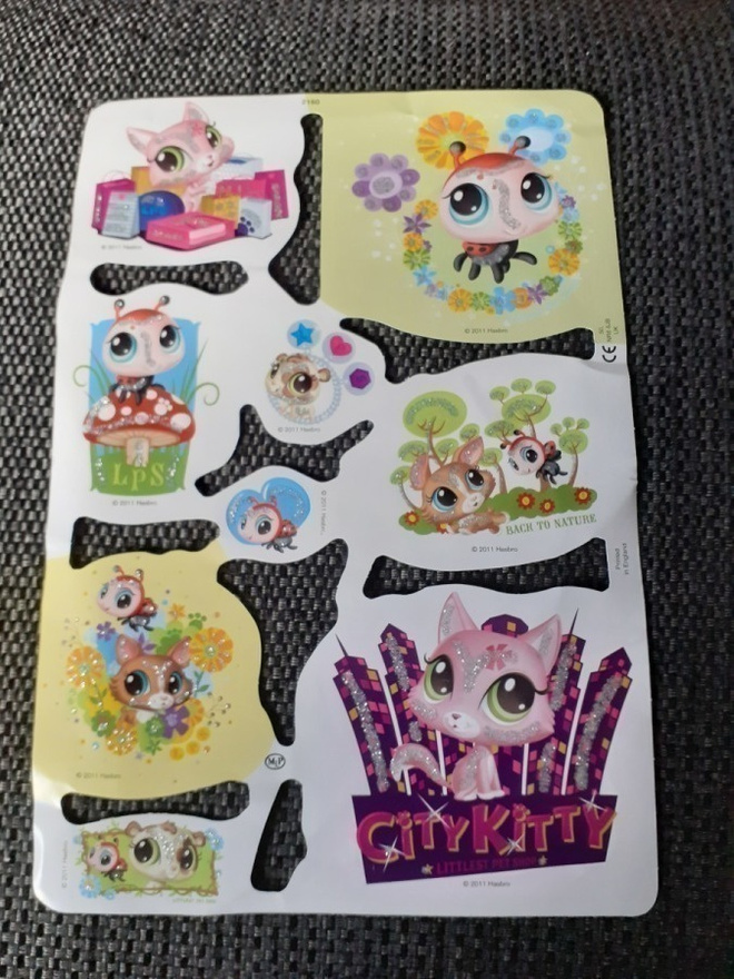 mlp 2160 kiiltokuva-arkki  littlest pet shop