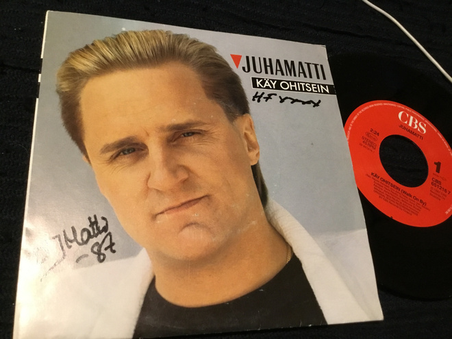 Juhamatti Käy ohitseni single ps 1987