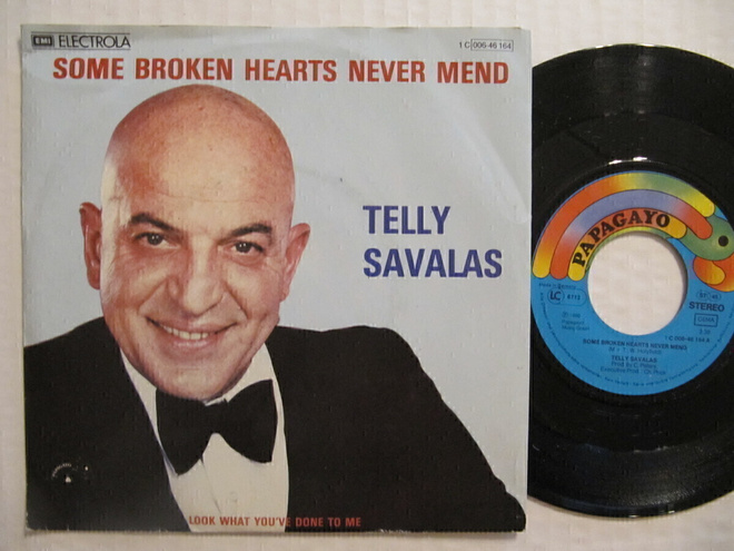 Telly Savalas  Some Broken Hearts Never Mend 7" sinkku