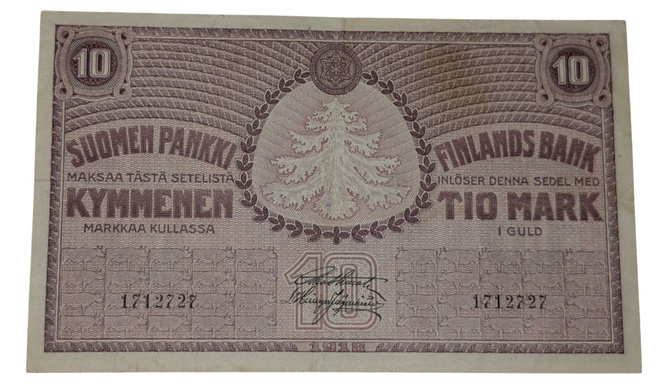10 Markkaa 1918 1712727 kl 5