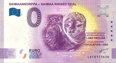 *NOLLA-EURO*2024*SAIMAANNORPPA - SAIMAA RINGED SEAL*