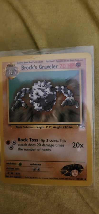 Brock's Graveler 40/132 - Gym Heroes Uncommon card