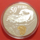 Espanja, 50 € 2004, Salvador Dali 5 unssin hopea raha. - pikkukuva 3