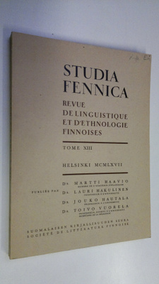 Martti ym. Haavio : Studia Fennica : Revue de linguistiqu...