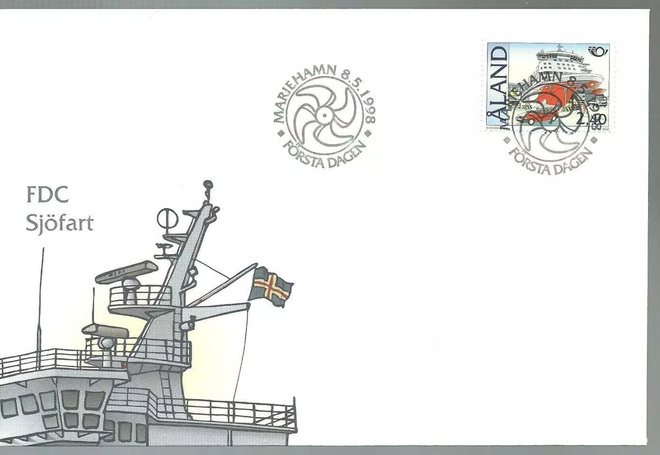 ÅLAND EPK FDC 4/1998: Pohjola, Laiva