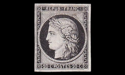 Ranska 3x o Ceres 20 C (1849)