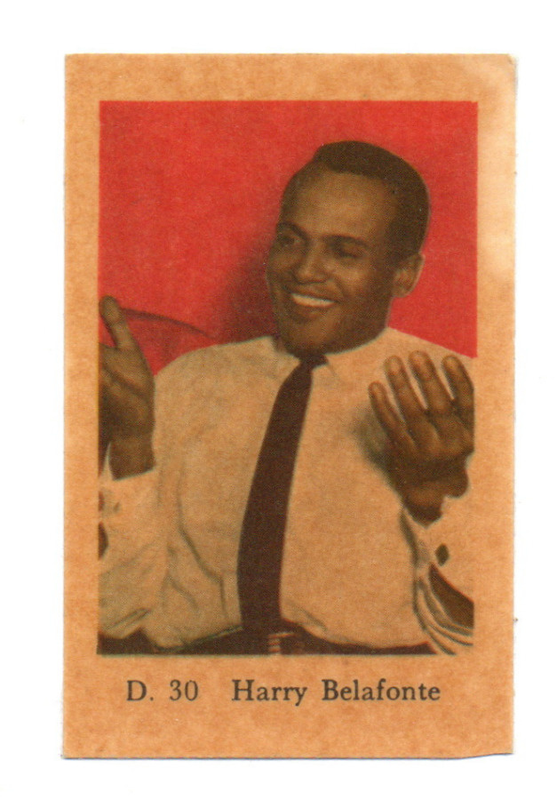 Purkkakuva D. n:o 30 HARRY BELAFONTE.