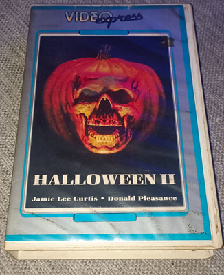 Halloween II VHS-video Express Fix big box