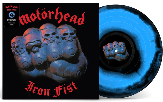 Motörhead: Iron Fist - LP, LTD, Black & Blue, uusi