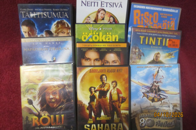 Seikkailu DVD Elokuvia  10 KPL  huudettavana