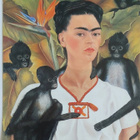 FRIDA KAHLO/Omakuva apinoiden kanssa, koko 14,2 x 18,8 cm - pikkukuva 1