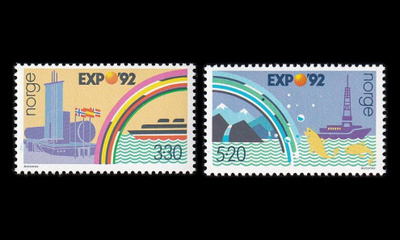 Norja 1094-5 ** Expo 92 (1992)