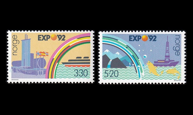 Norja 1094-5 ** Expo 92 (1992)