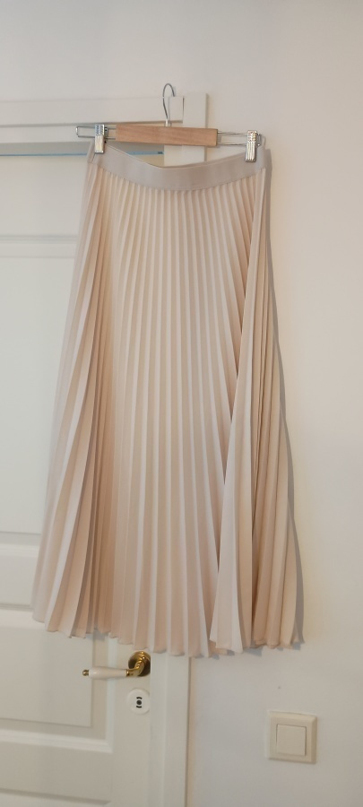 H&M Vaalea pliseerattu hame S  (ovh 39- 90e)