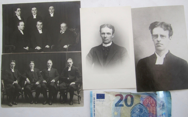 4 VANHAA Valokuvaa Lapua Papit 1920-l Postikorttikoko