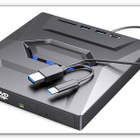 Ulkoinen DVD/CD-polttava asema + USB 3.0 & USB-C-hubi #31916 - pikkukuva 1