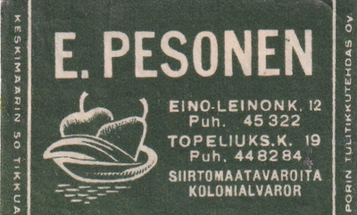 Helsinki, E. Pesonen, Eino Leinonk. 12  .s43
