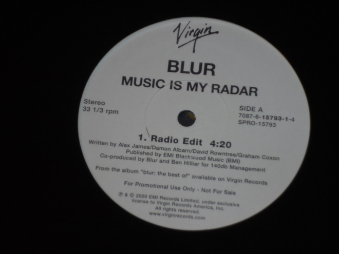 BLUR - Music Is My Radar - 12" single - 2000 indie rock EX-