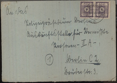 SBZ Mi 58 pari kirje