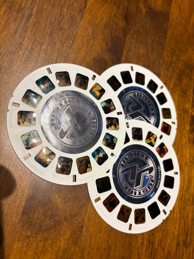 View masters kiekot Justice League