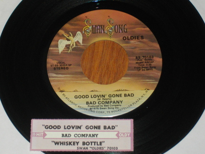 7" BAD COMPANY - Good Lovin Gone Bad - hard rock EX