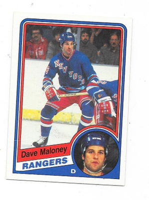1984-85 OPC #146 Dave Maloney , New York Rangers