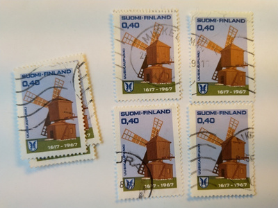 Uusikaupunki 1617 - 1967 postimerkki 0,40 mk