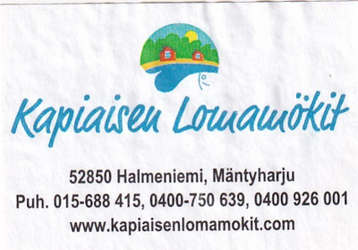 Mäntyharju, Halmeniemi, Kapiaisen Lomamökit    4/11