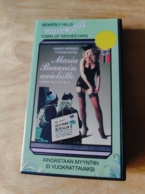 Maria Braunin avioliitto (varastokappale) VHS